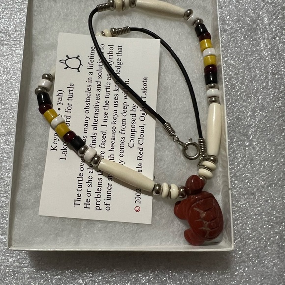 Authentic Lakota Arts & Craft beautiful Silver Navajo Turquoise NWT - Picture 7 of 13